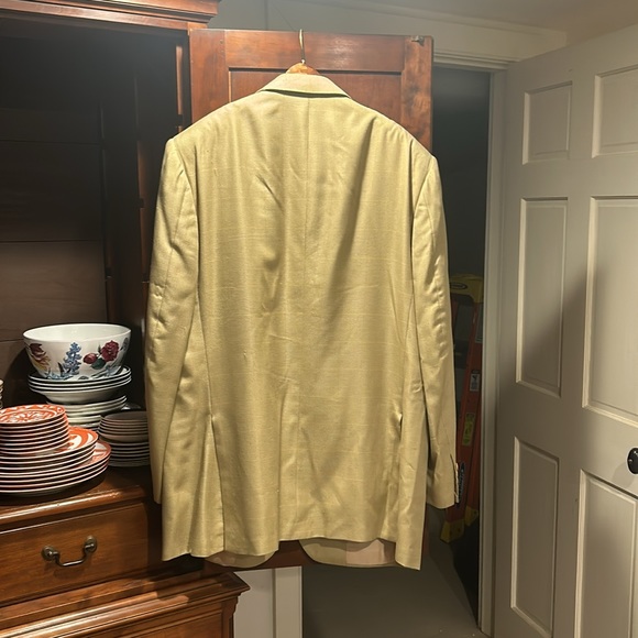 Harrison Blake Tan Wool & Silk Blazer - Picture 7 of 9